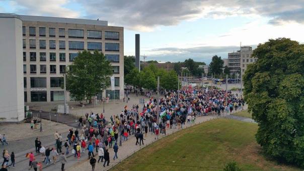 Demonstration von Pegida am 27.07.2015. Foto: crowdcounting.de