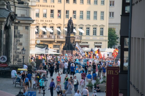 Pegida auf dem Neumarkt